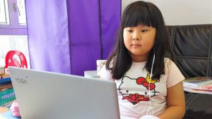 暑假後  第一日正式網課